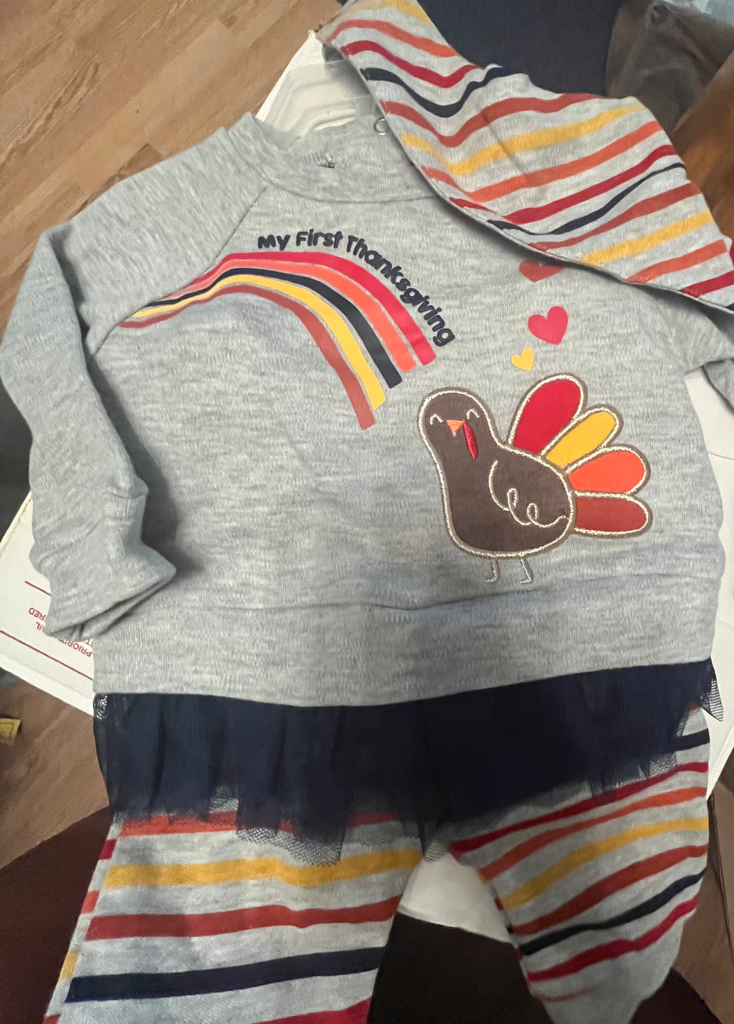 WAY TO CELEBRATE INFANT OUTFIT 3 piece Size 0-3 Mo 