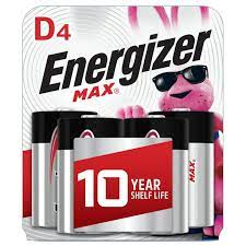 ENERGIZER MAX BATTERIES 4 pack 