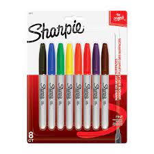 SHARPIE MARKERS 8 pack 