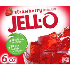 JELL-O GELATIN 6 oz Family Size 