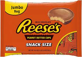 REESE'S CANDY  19.5 oz  Jumbo Bag Size 