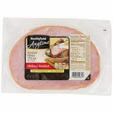 SMITHFIELD ANYTIME BONELESS HAM STEAK 8 oz 