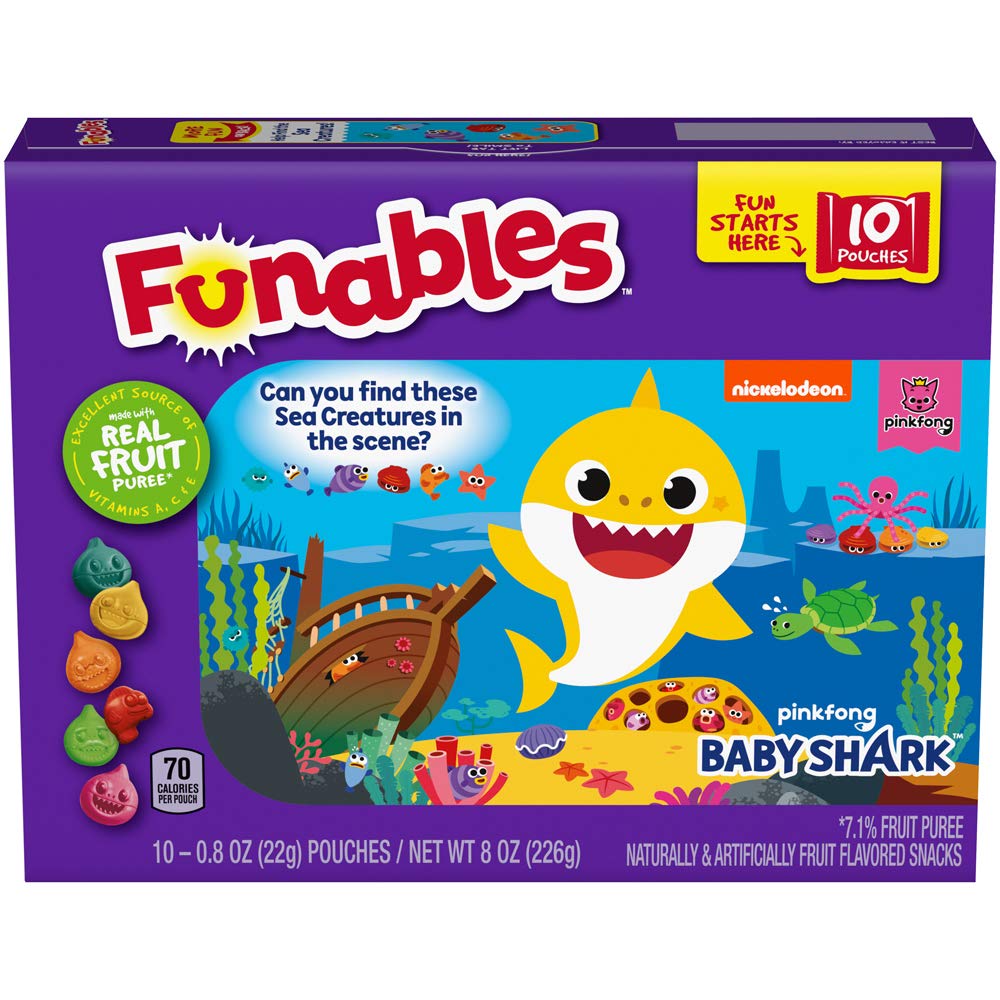 FUNABLES FRUIT SNACKS 10 count 