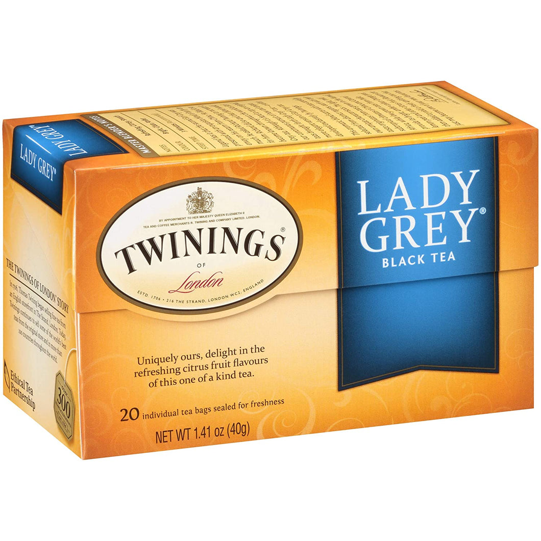 TWININGS LADY GREY BLACK TEA 20 ct