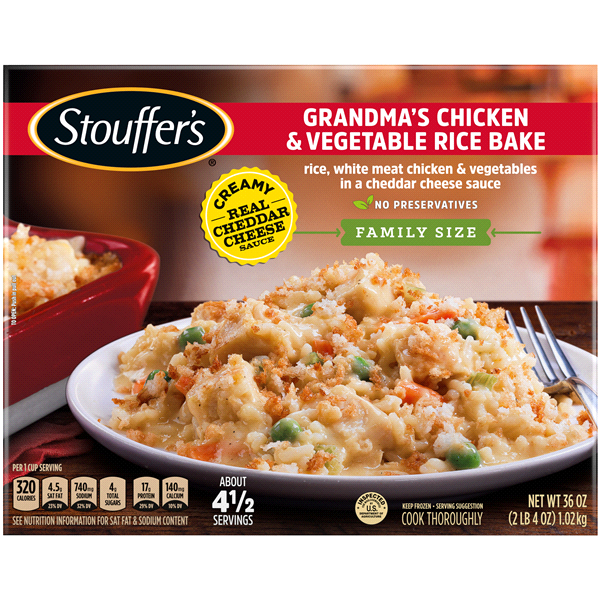STOUFFER'S FAMILY SIZE ENTREE 36 oz 