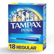 TAMPAX PEARL TAMPONS 18 count 