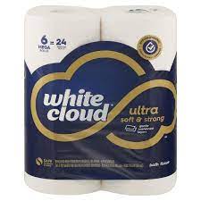 WHITE CLOUD TOILET PAPER 6=24 Roll 
