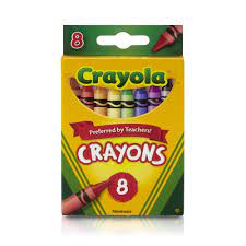 CRAYOLA BRAND CRAYONS 8 count Box