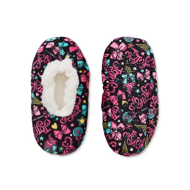 JOJO SIWA FUZZY SLIPPERS FOR KIDS Size M/L (13-4) 