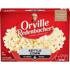 ORVILLE REDENBACHER MICROWAVE POPCORN 6 pack 