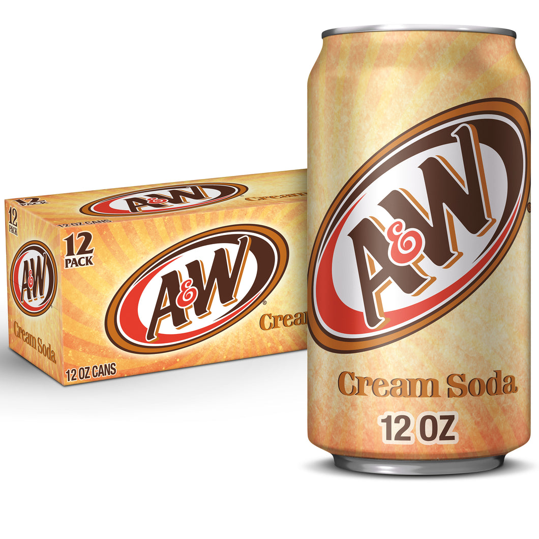 A&W CREAM SODA 12 pack