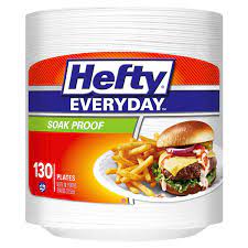 HEFTY FOAM PLATES 130 count 