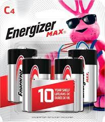 ENERGIZER MAX BATTERIES 4 pack 