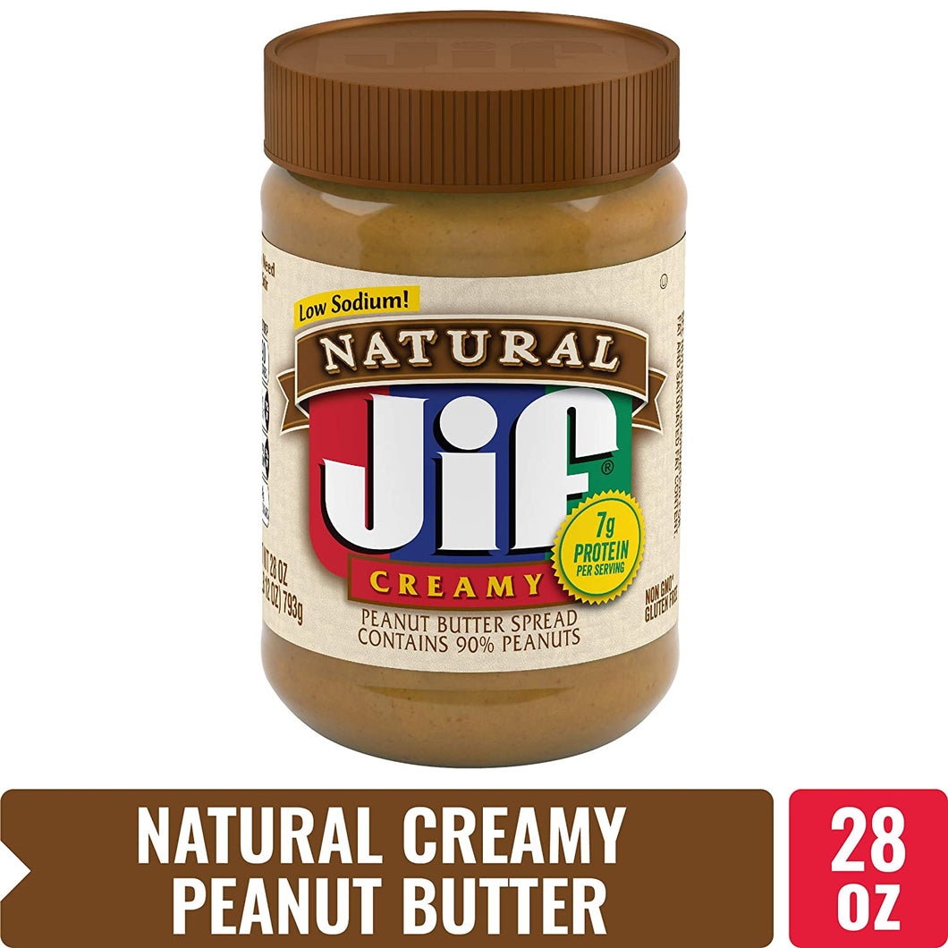 JIF NATURAL PEANUT BUTTER 28 oz 