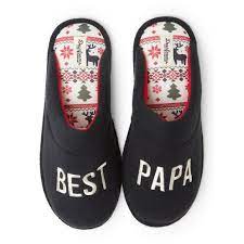 DEARFOAMS MEN'S HOLIDAY SLIPPERS Size L (11-12) 