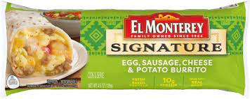 EL MONTEREY SINGLE SERVE BREAKFAST BURRITO 4.5 oz 