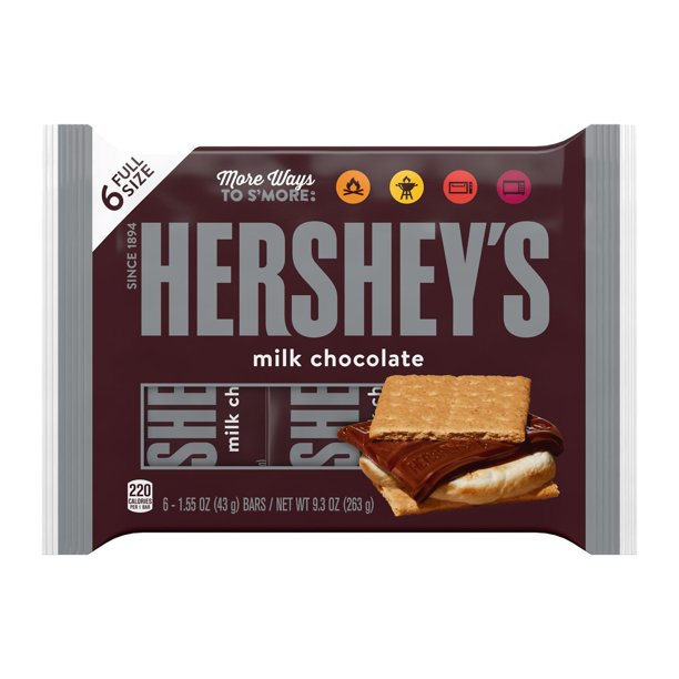 HERSHEY'S FULL SIZE CANDY BAR 6 pack 