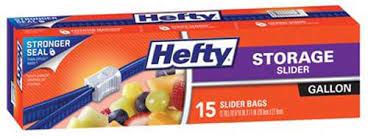 HEFTY SLIDER BAGS 15 count 