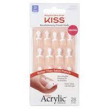 KISS ACRYLIC FRENCH NAILS 28 ct 