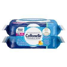 COTTONELLE FLUSHABLE WIPES 42 count 2 Pack