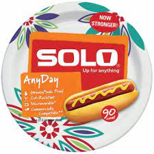 SOLO ANY DAY PAPER PLATES 90 count 