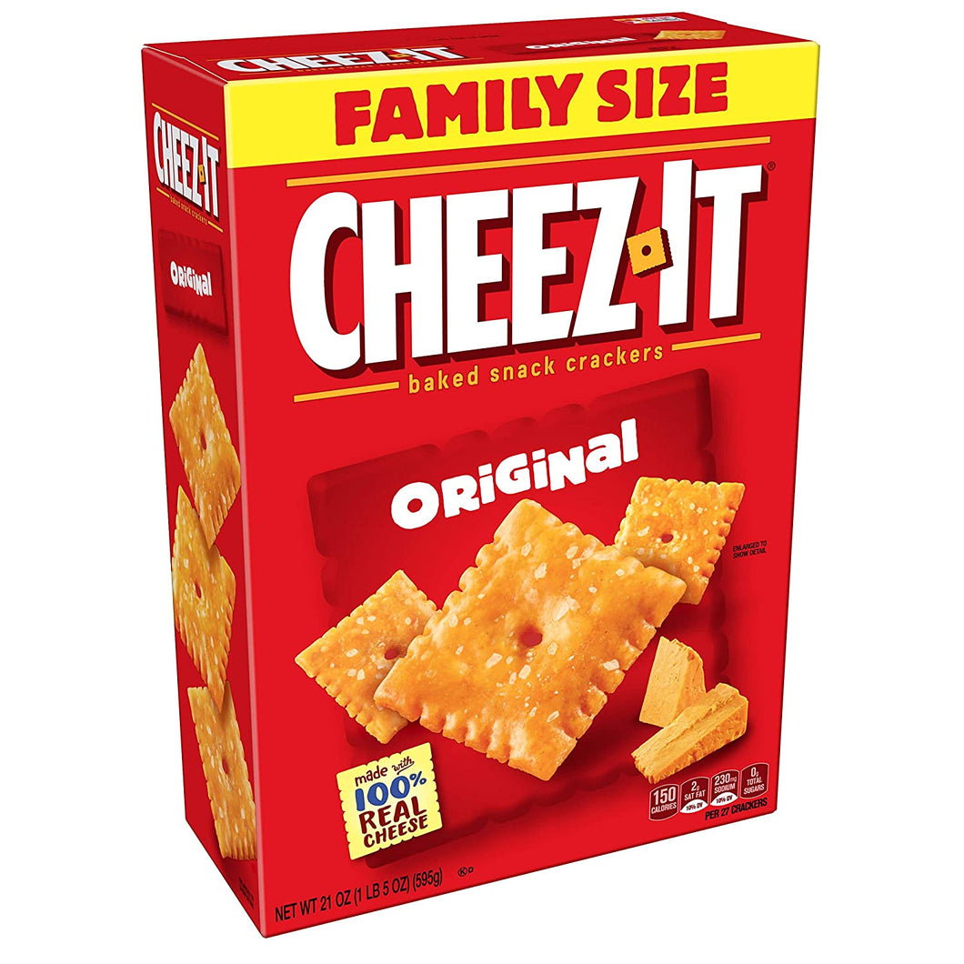 Cheez It Snack Crackers 21 oz Family Size 