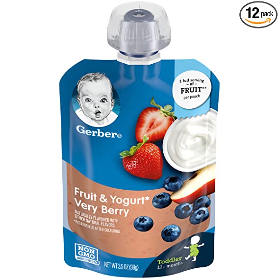 GERBER BABY FOOD POUCH 3.5 oz 