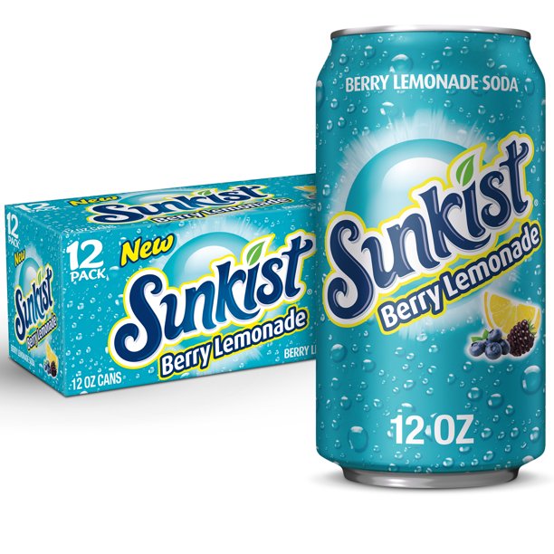 SUNKIST BERRY LEMONADE 12 pack