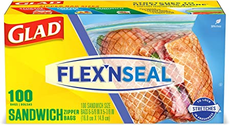 GLAD FLEX N SEAL BAGS 100 count 