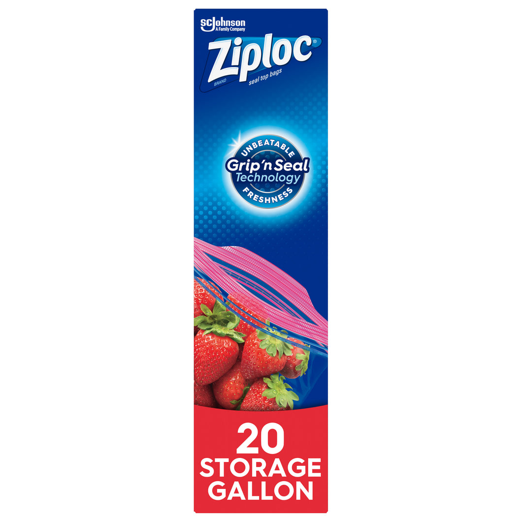 ZIPLOC STORAGE BAGS 20 count 