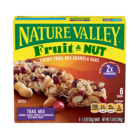 NATURE VALLEY FRUIT & NUT BARS 6 count 