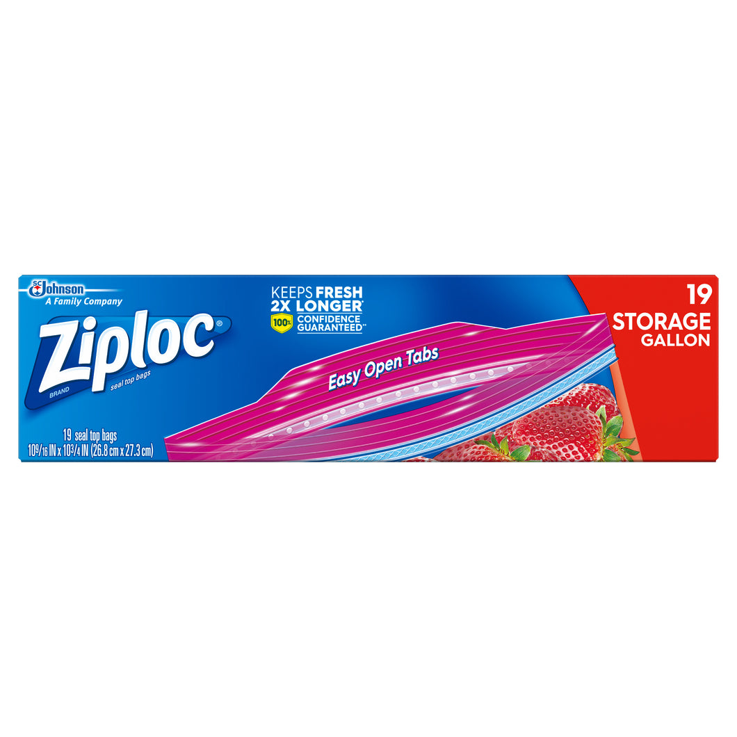 ZIPLOC STORAGE BAGS 19 ct 