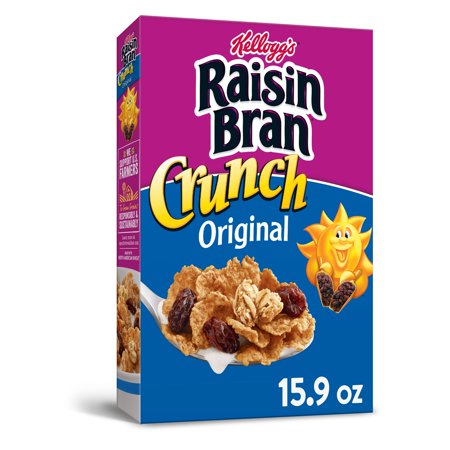 KELLOGG'S RAISIN BRAN CRUNCH CEREAL 15.4 oz 