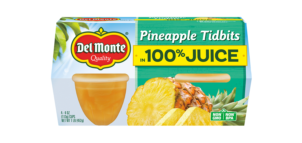 DEL MONTE FRUIT CUPS 4 pack 