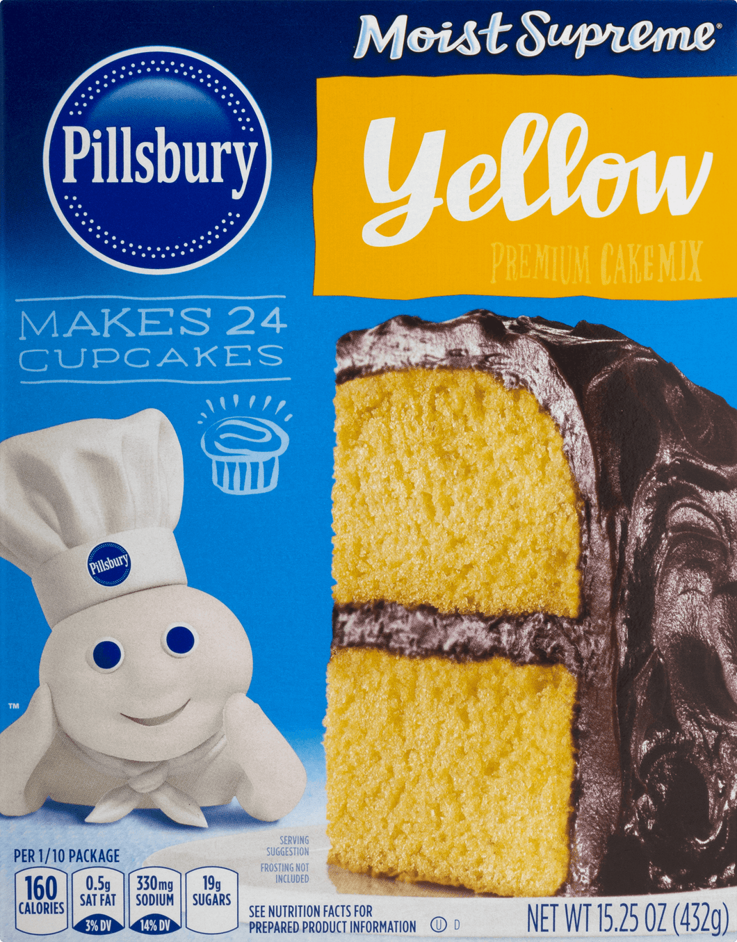 PILLSBURY CAKE MIX 15.25 oz 