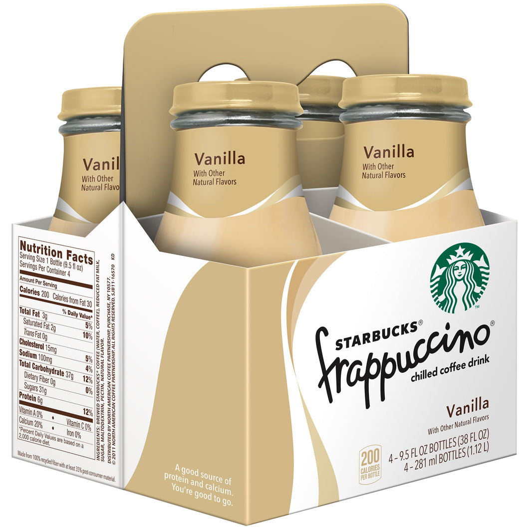 STARBUCKS FRAPPUCCINO 4 PACK 