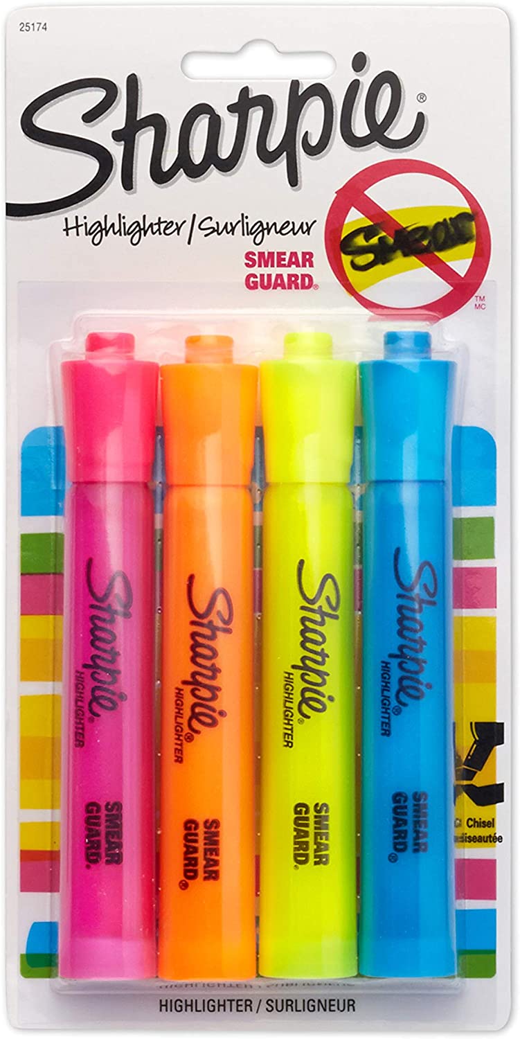 SHARPIE HIGHLIGHTER 4 pack 