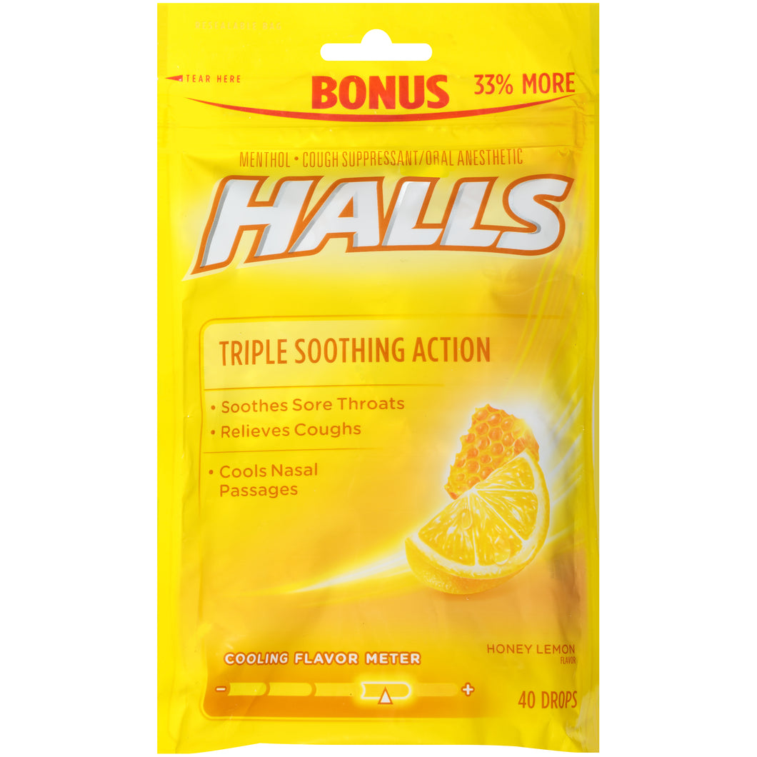 HALLS COUGH DROPS 30 ct 