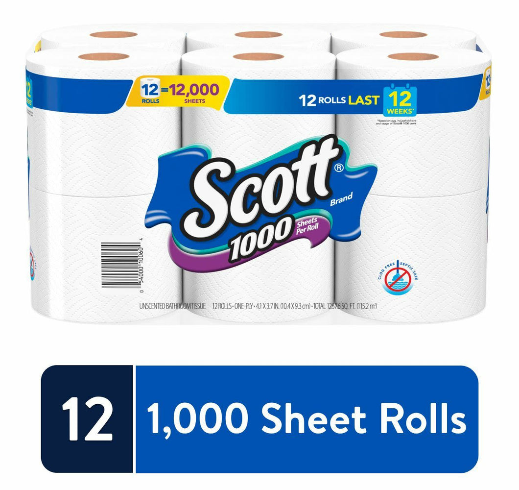 SCOTT TOILET PAPER 12 roll 