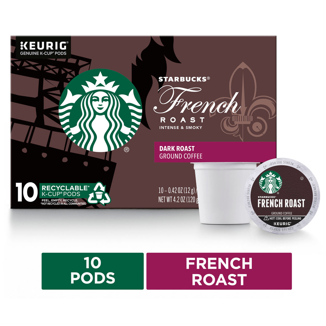 STARBUCKS K CUP COFFEE PODS 10 count 