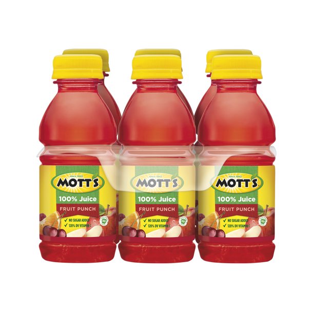 MOTT'S 100% JUICE 6 pack 