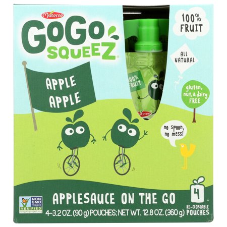 GOGO SQUEEZ FRUIT POUCH 4 pack 