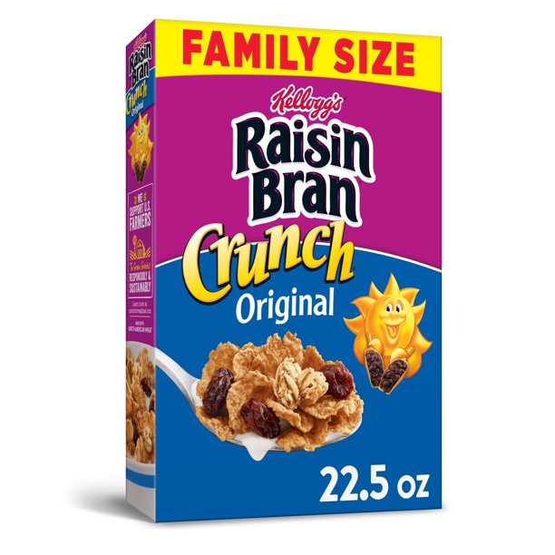 KELLOGG'S RAISIN BRAN CRUNCH 20.7 oz Family Size