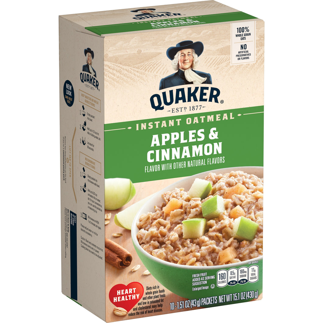 QUAKER INSTANT OATMEAL 8 packets 