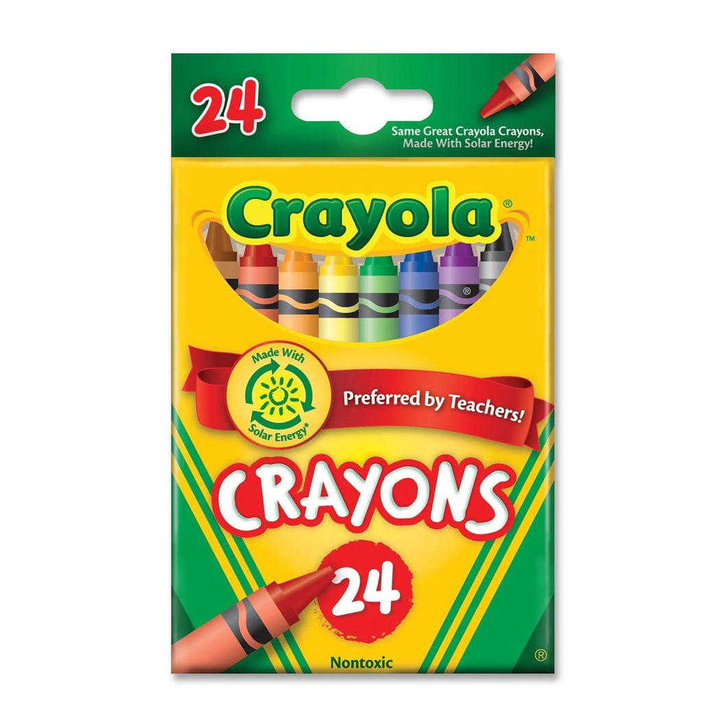 CRAYOLA BRAND CRAYONS 24 count Box