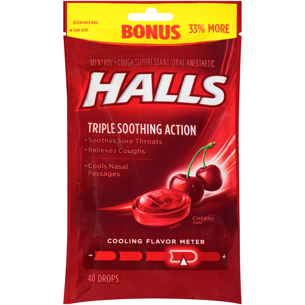 HALLS COUGH DROPS 30 ct 