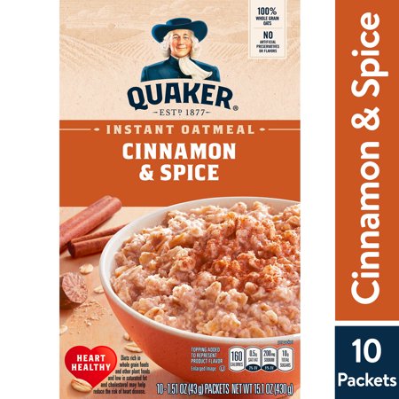 QUAKER INSTANT OATMEAL 8 packets 