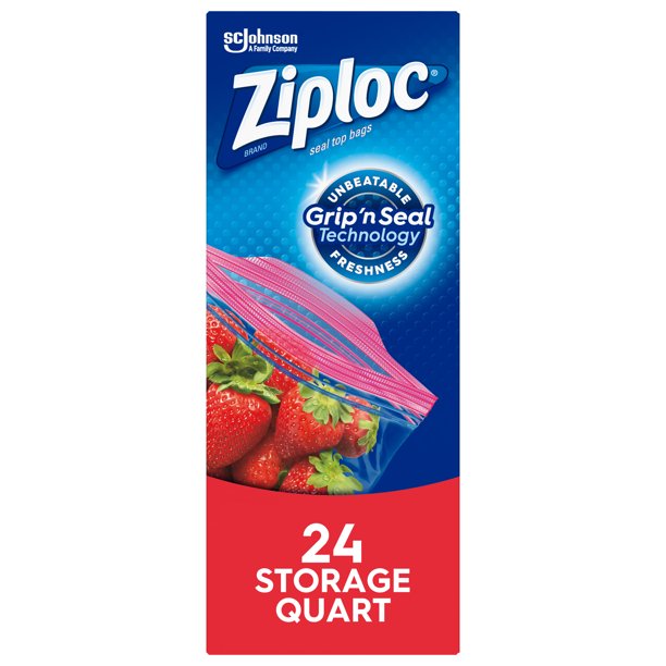 ZIPLOC STORAGE BAGS 24 ct 