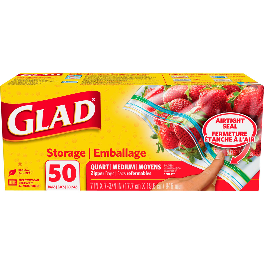 GLAD STORAGE BAGS 50 ct 