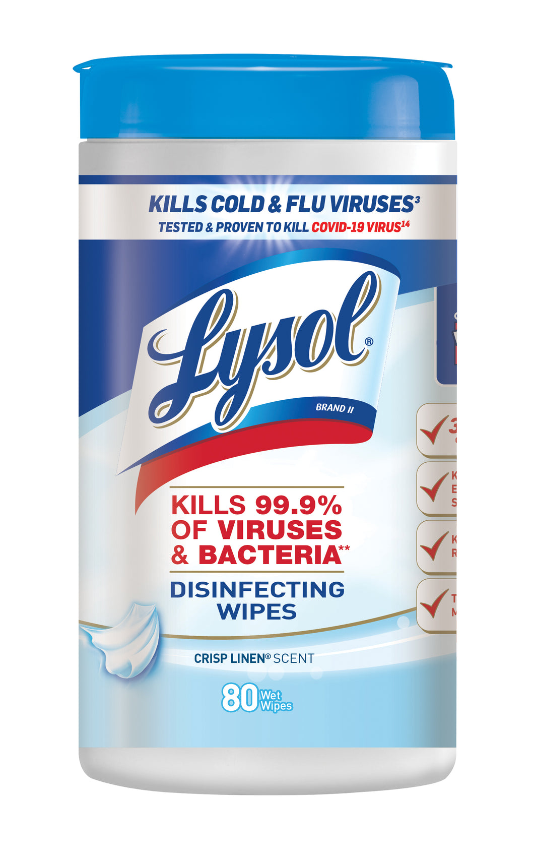 LYSOL DISINFECTING WIPES 80 count 